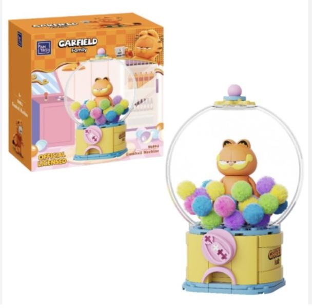 Armable Bola de Cristal Garfield Máquina de Chicle (gumball Machine ) 128pcs