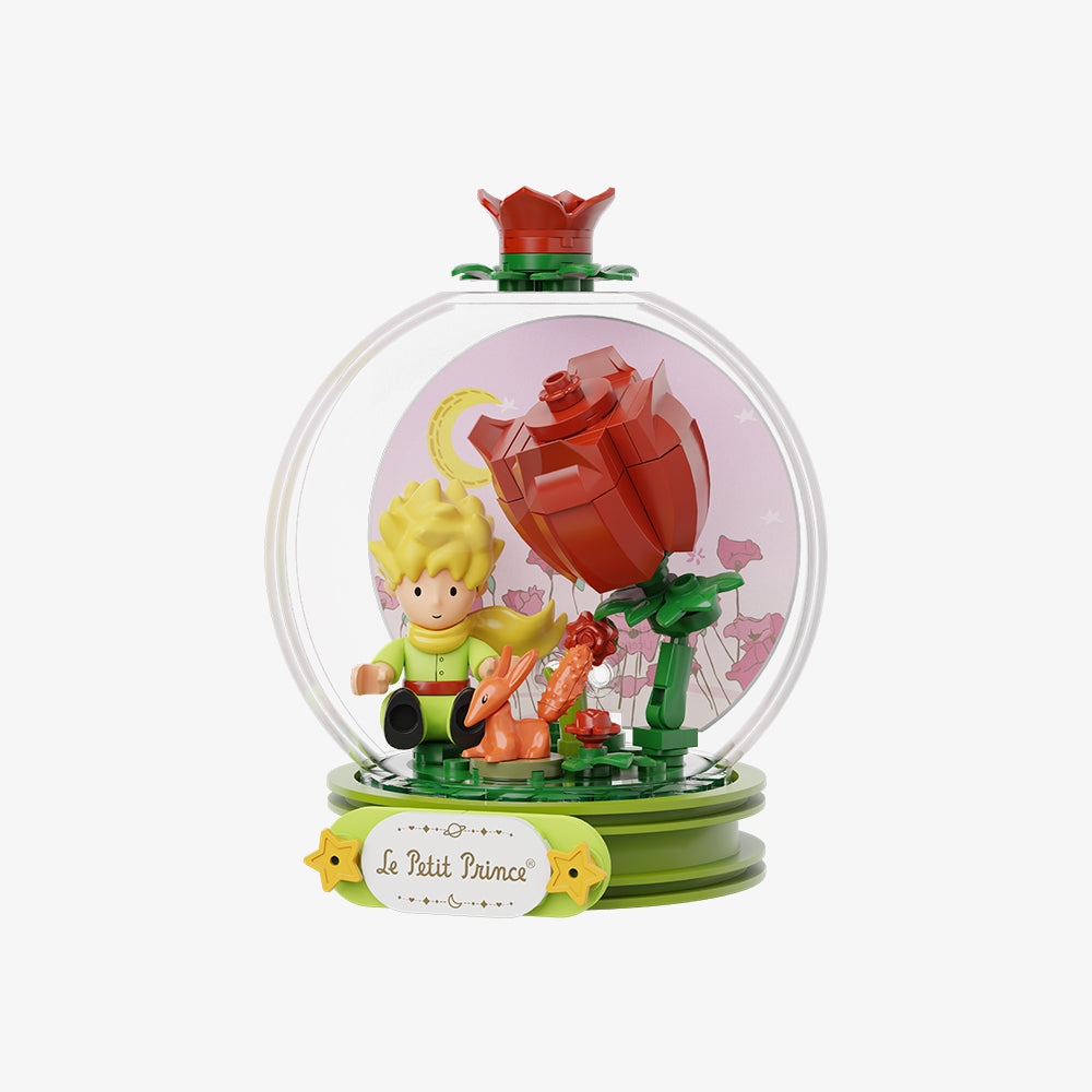Armable Bola de Cristal Principito Rose Whispers (susuros de Rosa) 12 cm