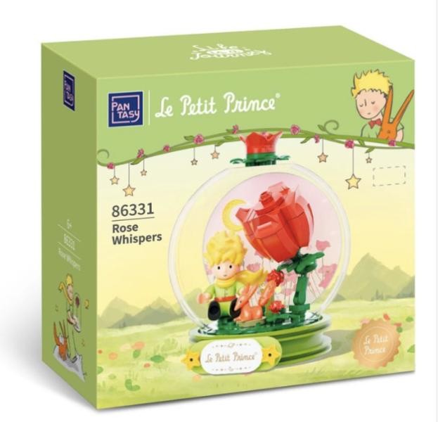 Armable Bola de Cristal Principito Rose Whispers (susuros de Rosa) 12 cm — vista 2
