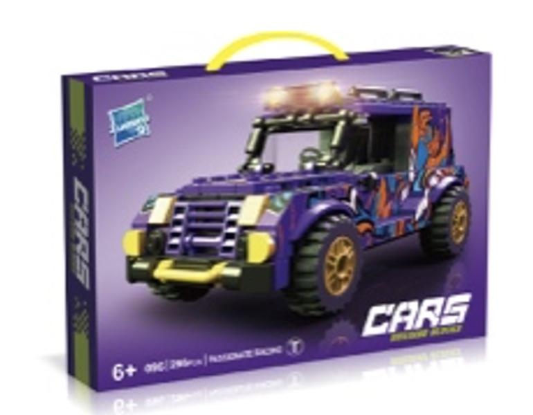 Armable Carro de Carreras Todo Terreno Morado N096T 296pcs