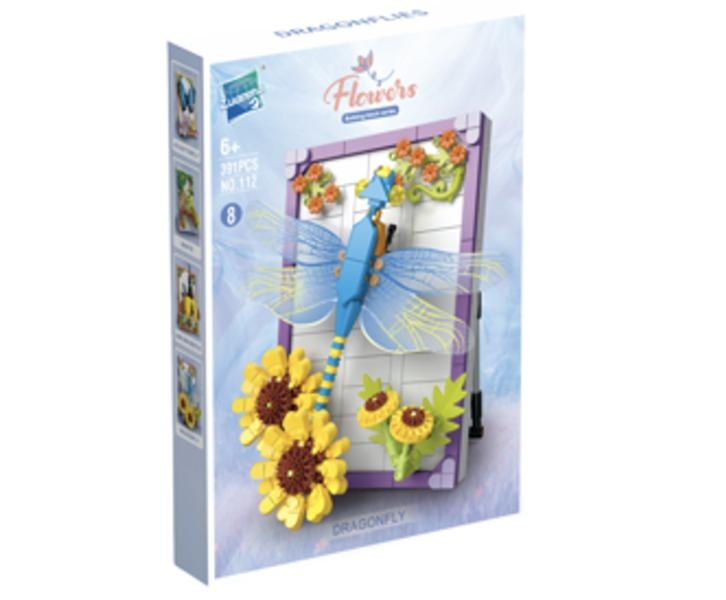 Armable Cuadro Libelula con Girasoles N112 391pcs (8)