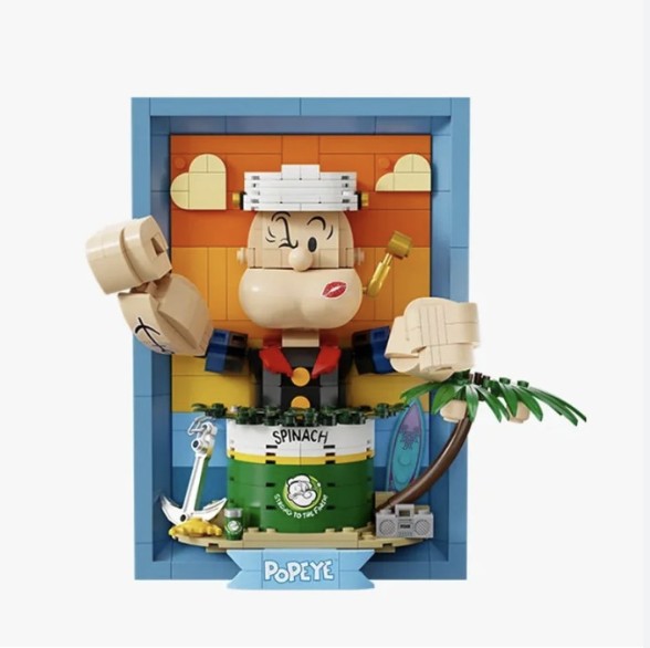Armable Cuadro Popeye 400pcs 21 cm