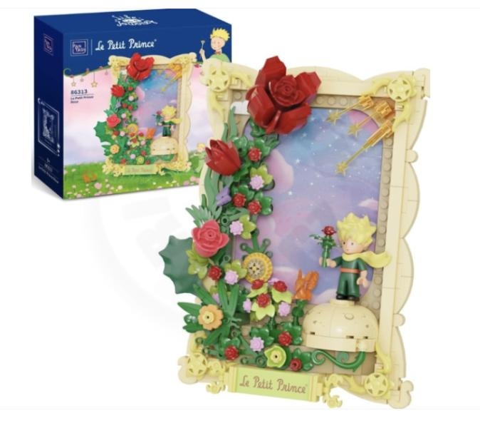 Armable de Cuadro el Principito con Rosas 402pcs 23 cm
