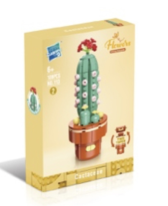 Armable Flor Cactus Alargado Cactacea N113 (2) 189pcs Pequeño