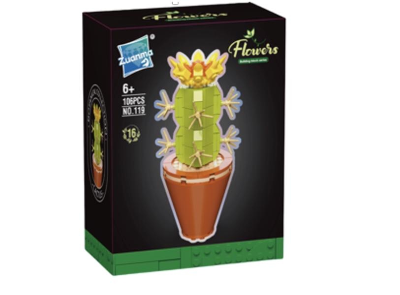 Armable Flor Suculenta N119 (16) Cactus 106pcs