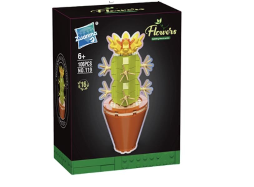 Armable Flor Suculenta N119 (16) Cactus 106pcs — vista 2