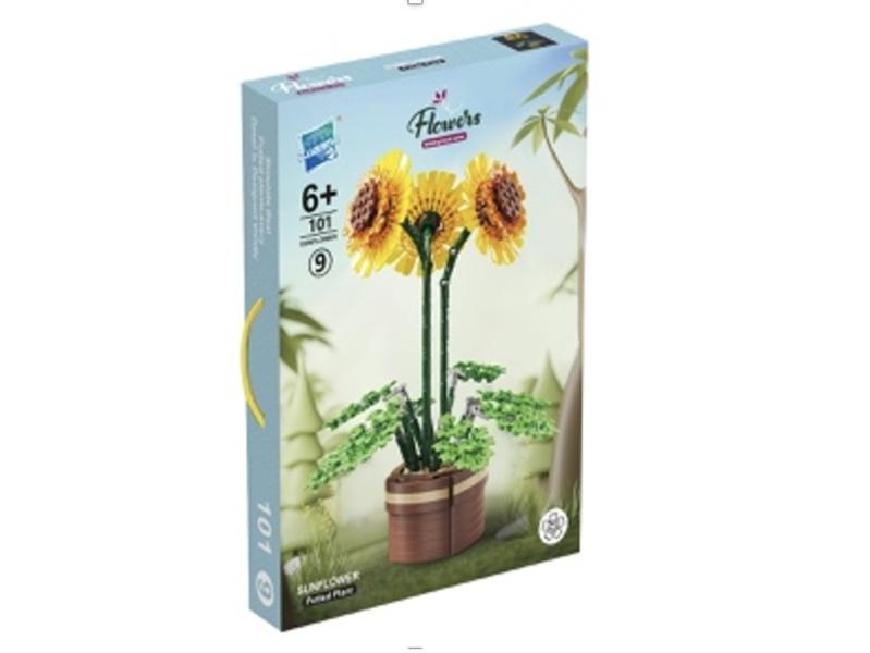 Armable Girasoles Amarillos Maceta Cafe N101 (9) Grande
