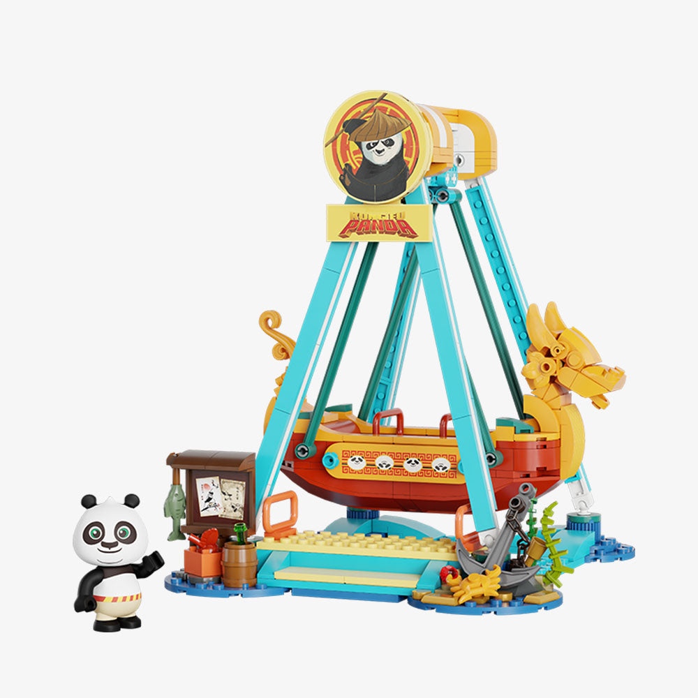 Armable Kung Fu Panda Pirate Ship Ride 379pcs 21 cm