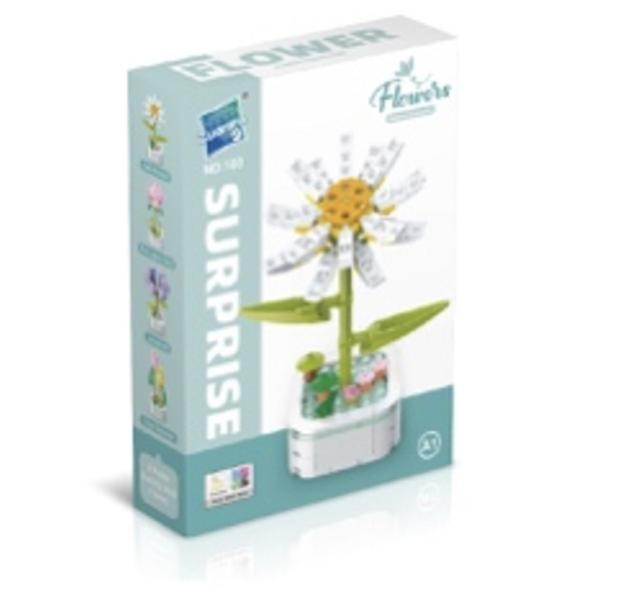 Armable Margarita Daisy Blanca con Amarilla N103 A1 Pequeño