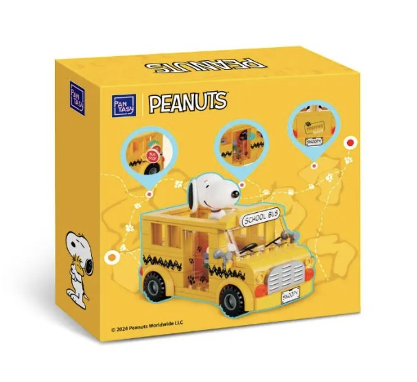 Armable Snoopy Bus Escolar 300pcs 12 cm