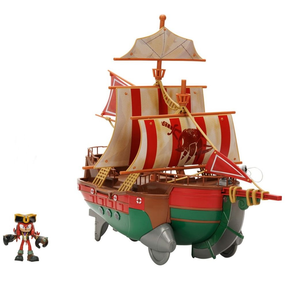Barco de la Travesia del Angel Pirata Sonic Prime Set de Juego Original