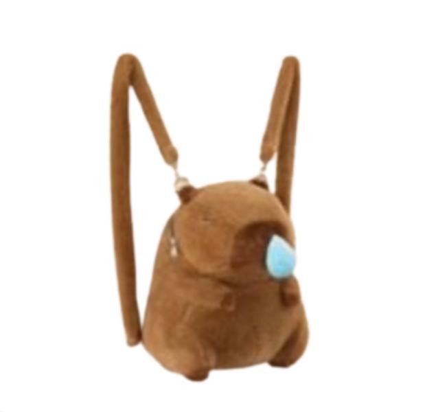 Bolso de Espalda de Peluche Capibara con Moco 30 cm