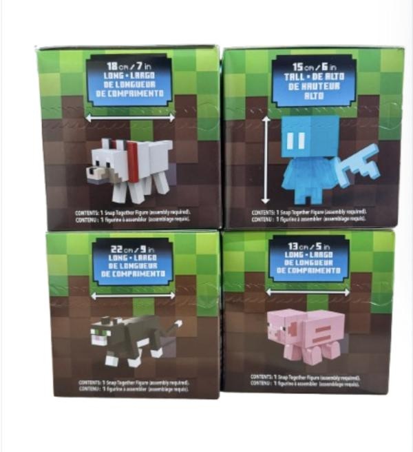 Figura Armable Minecraft 4 Estilos 13 A 22 cm Original