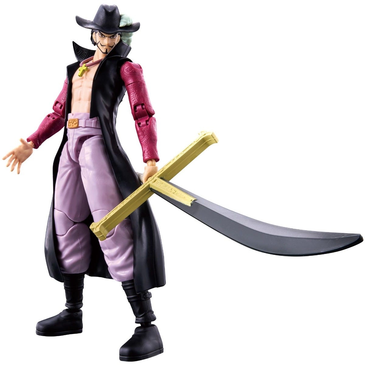 Figura One Piece Dracule Mihawk Articulada Anime Heroes