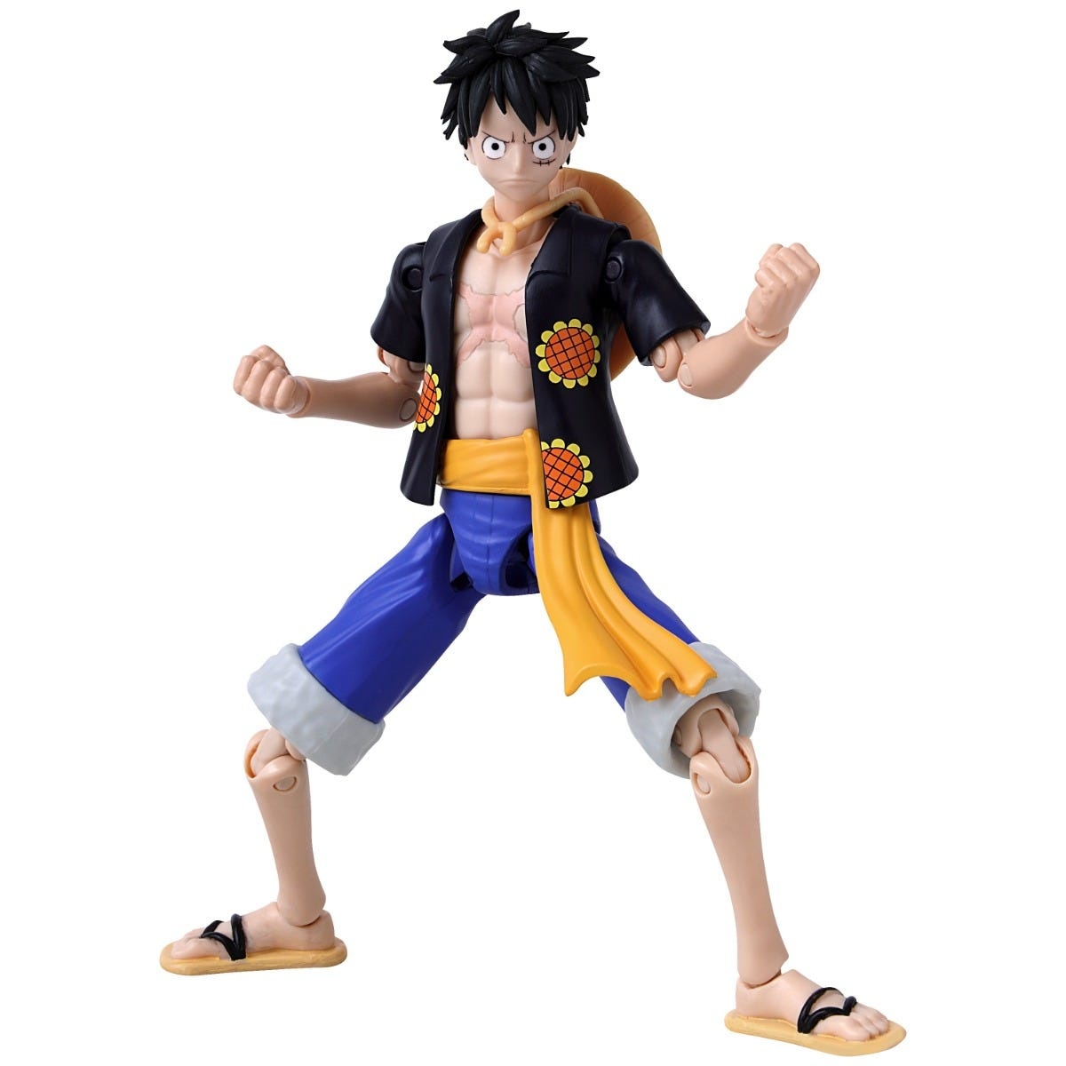 Figura One Piece Monkey D Luffy Dressrosa Articulada Anime Heroes