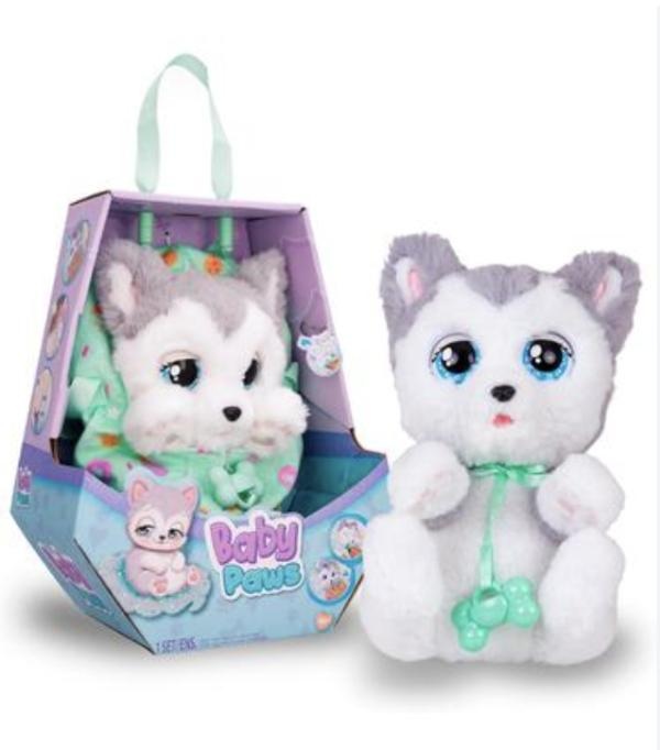 Peluche Baby Paws Husky con Sonido Movimiento