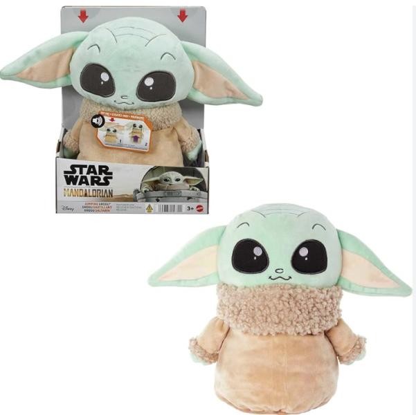 Peluche Baby Yoda Grogu Saltarin con Sonido