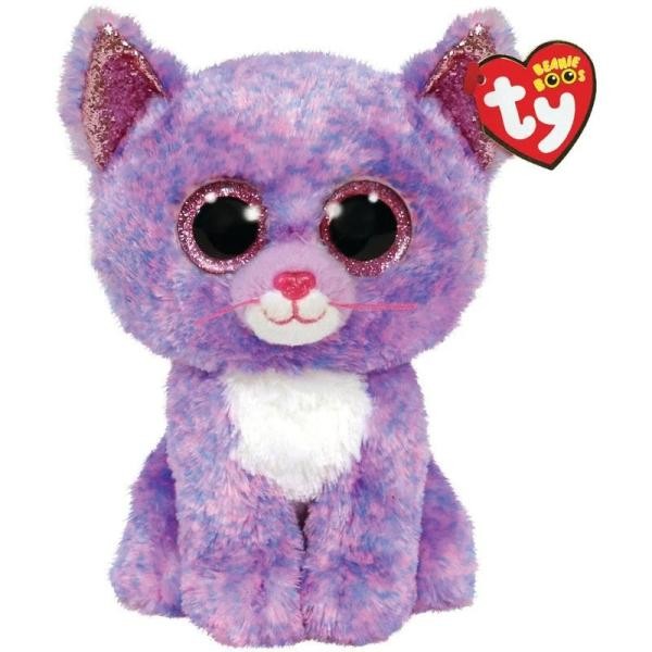 Peluche Beannie Boss Cassidy Gato Lavanda TY Regular