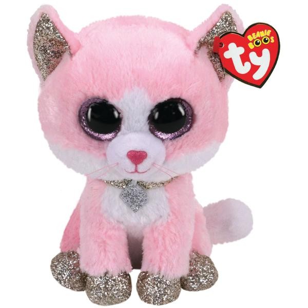 Peluche Beannie Boss Fiona Gato Rosa TY Regular