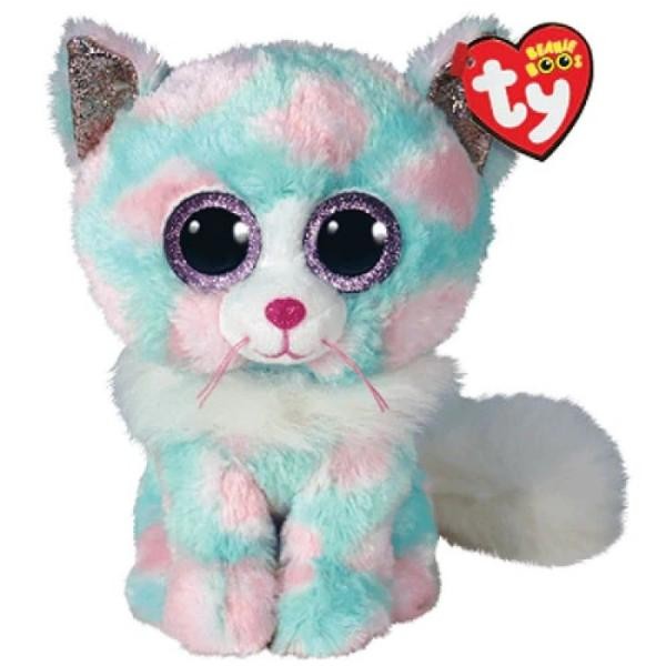 Peluche Beannie Boss Opal Gato Pastel Mediano TY