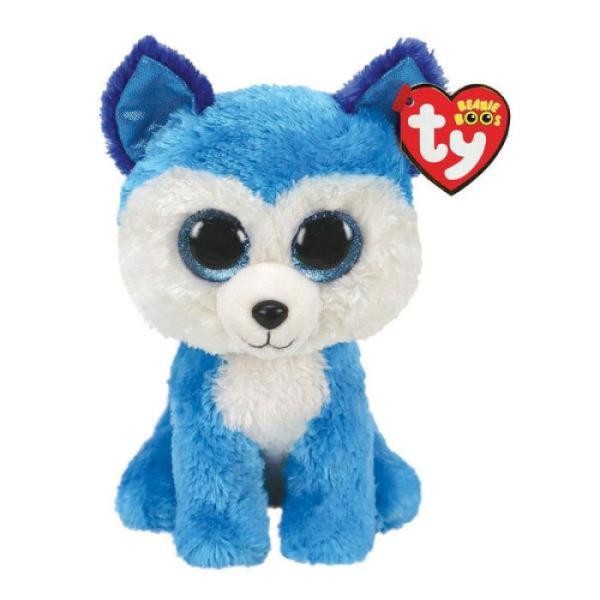Peluche Beannie Boss Prince Husky Azul Mediano TY
