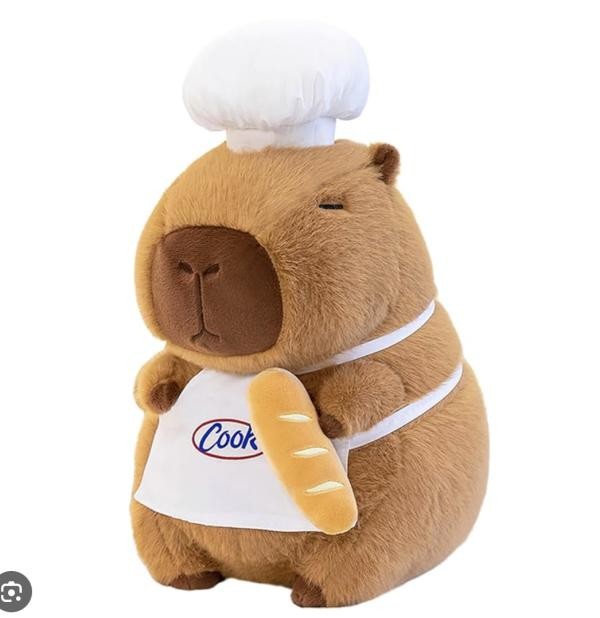 Peluche Capibara 40 cm con Traje de Chef