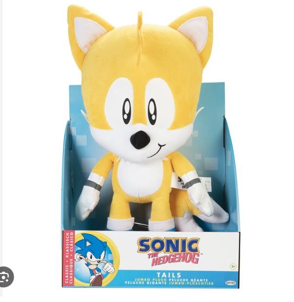 Peluche Jumbo Tails Amarillo Sonic 45 cm Original