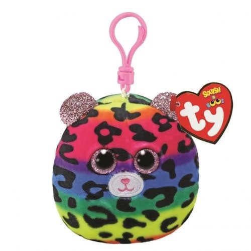 Peluche Llavero TY Dotty Leopardo Multicolor Clip Beanie