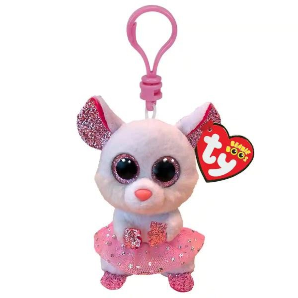 Peluche Llavero TY Nina Raton Bailarina Clip Beanie