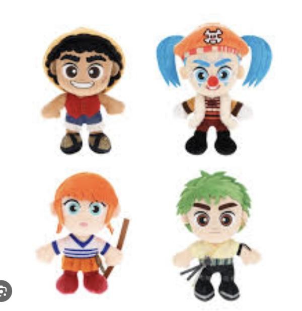 Peluche One Piece 20 cm 4 Estilos (luffy/buggy/zoro/nami) Blister 9 Original