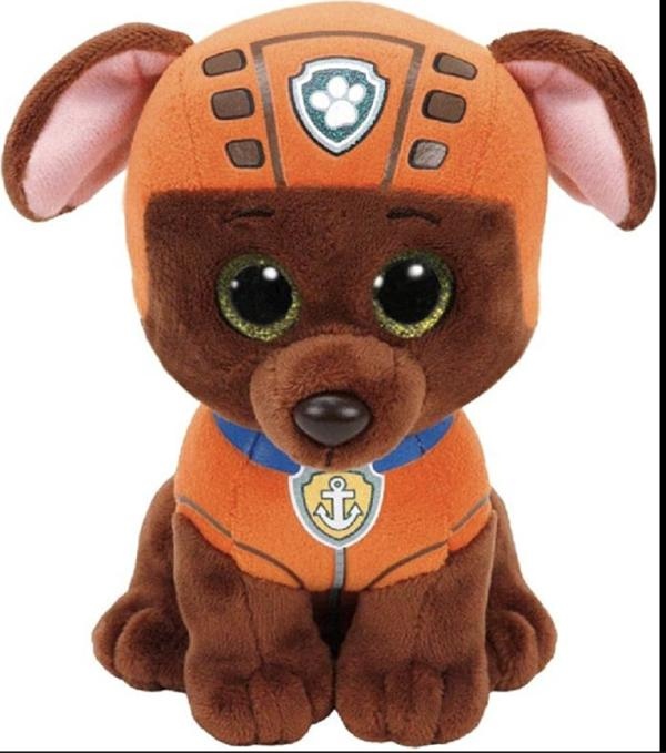 Peluche Paw Patrol Zuma Naranja Ojos Grandes 20 cm