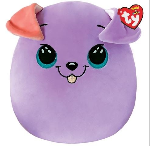 Peluche TY Squishasboos Bitsy Perro Purpura