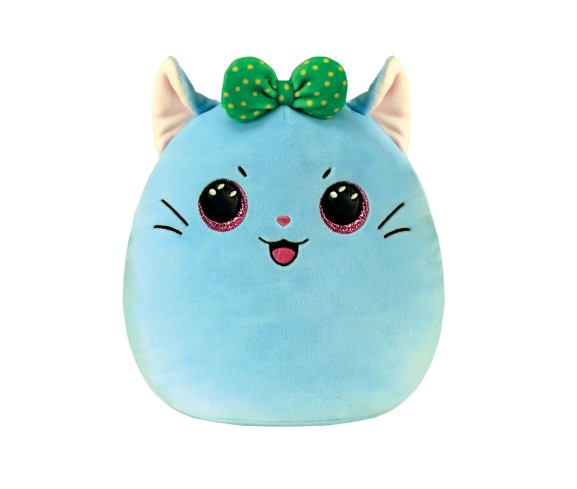 Peluche TY Squishasboos Kirra con Moño Gato