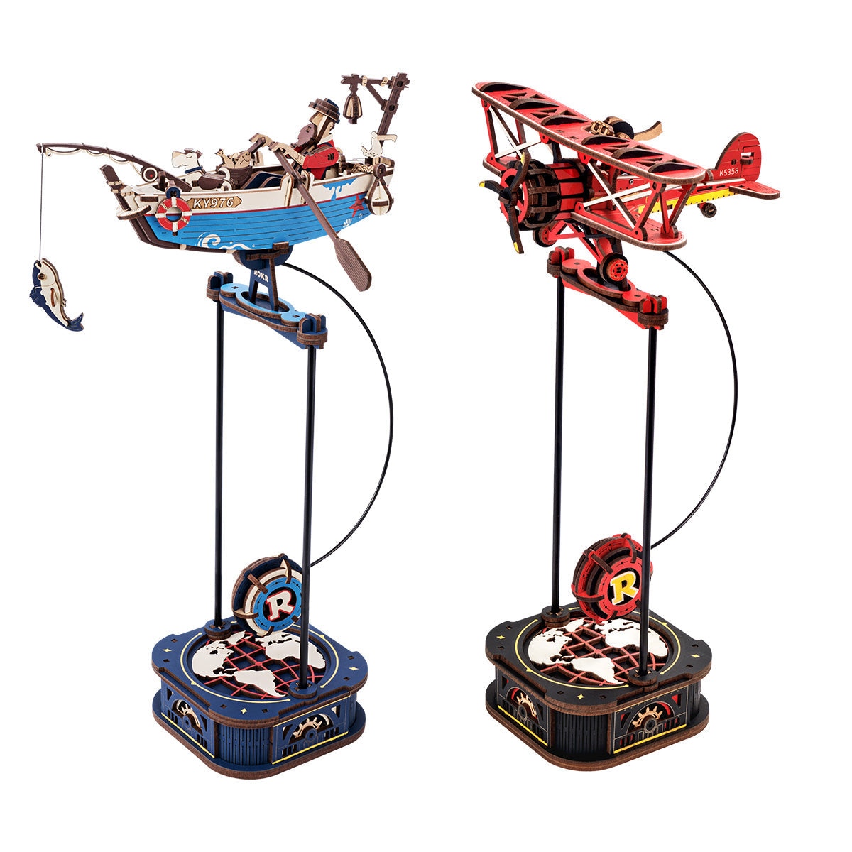Armable con Balance de Gravedad Avioneta Roja 163pcs