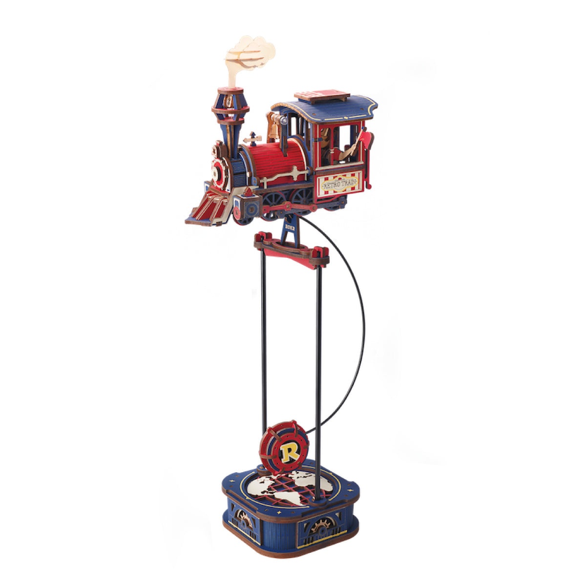 Armable con Balance de Gravedad Tren A Vapor 223pcs