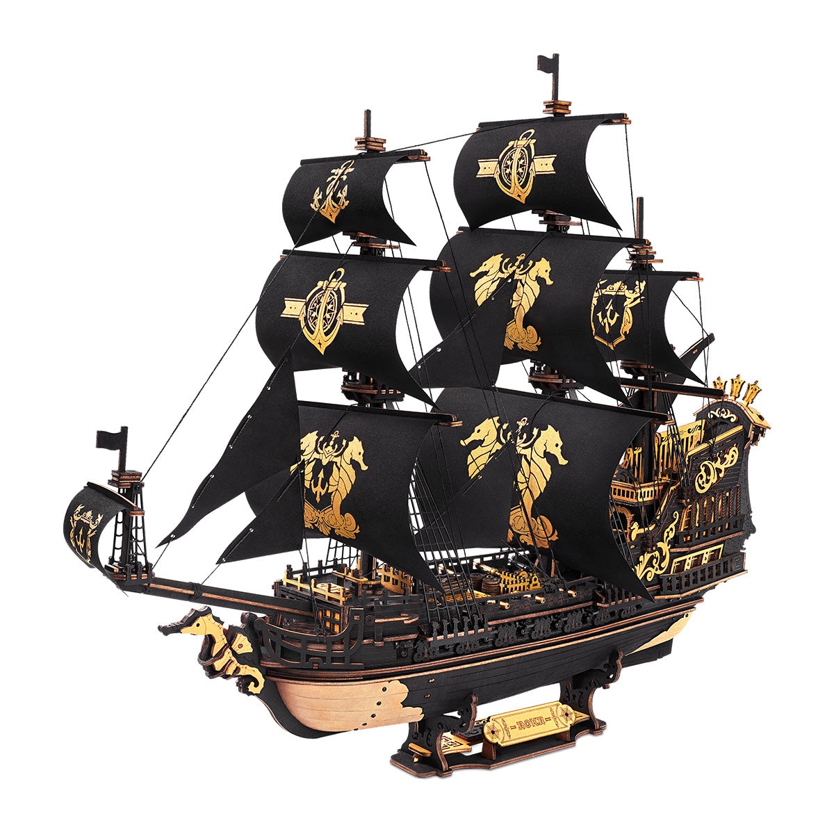 Armable de Madera Barco Pirata Seahorse Barque 603pcs