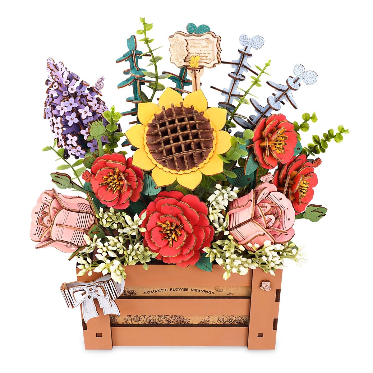Armable de Madera Caja con Flores 658pcs