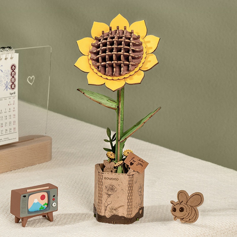 Armable de Madera Flor Girasol 86pcs