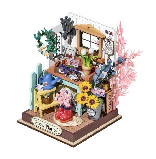 Armable Mini Casa Terraza con Jardin Soñado 124pcs