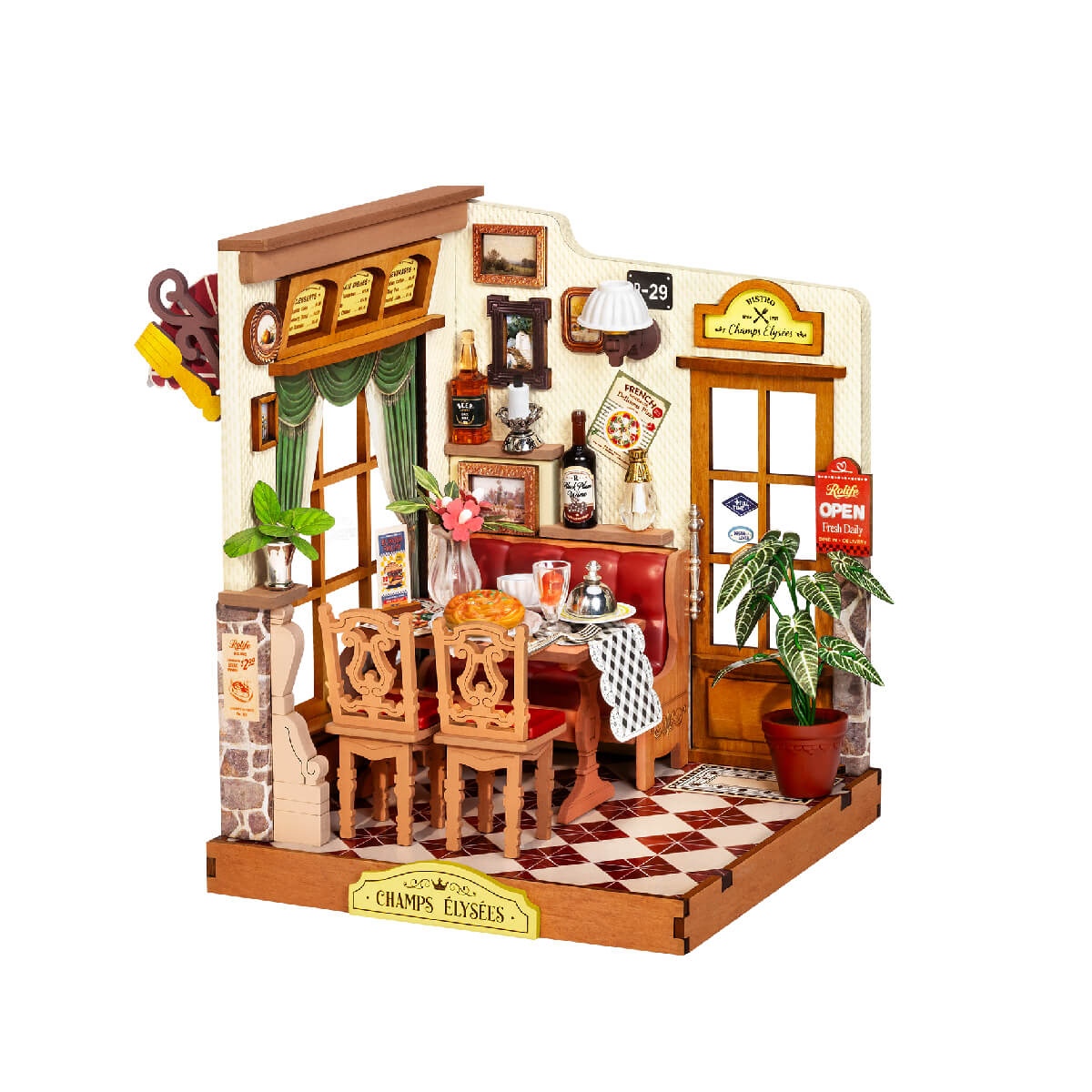 Armable Mini Restaurante en los Campos Eliseos 160pcs