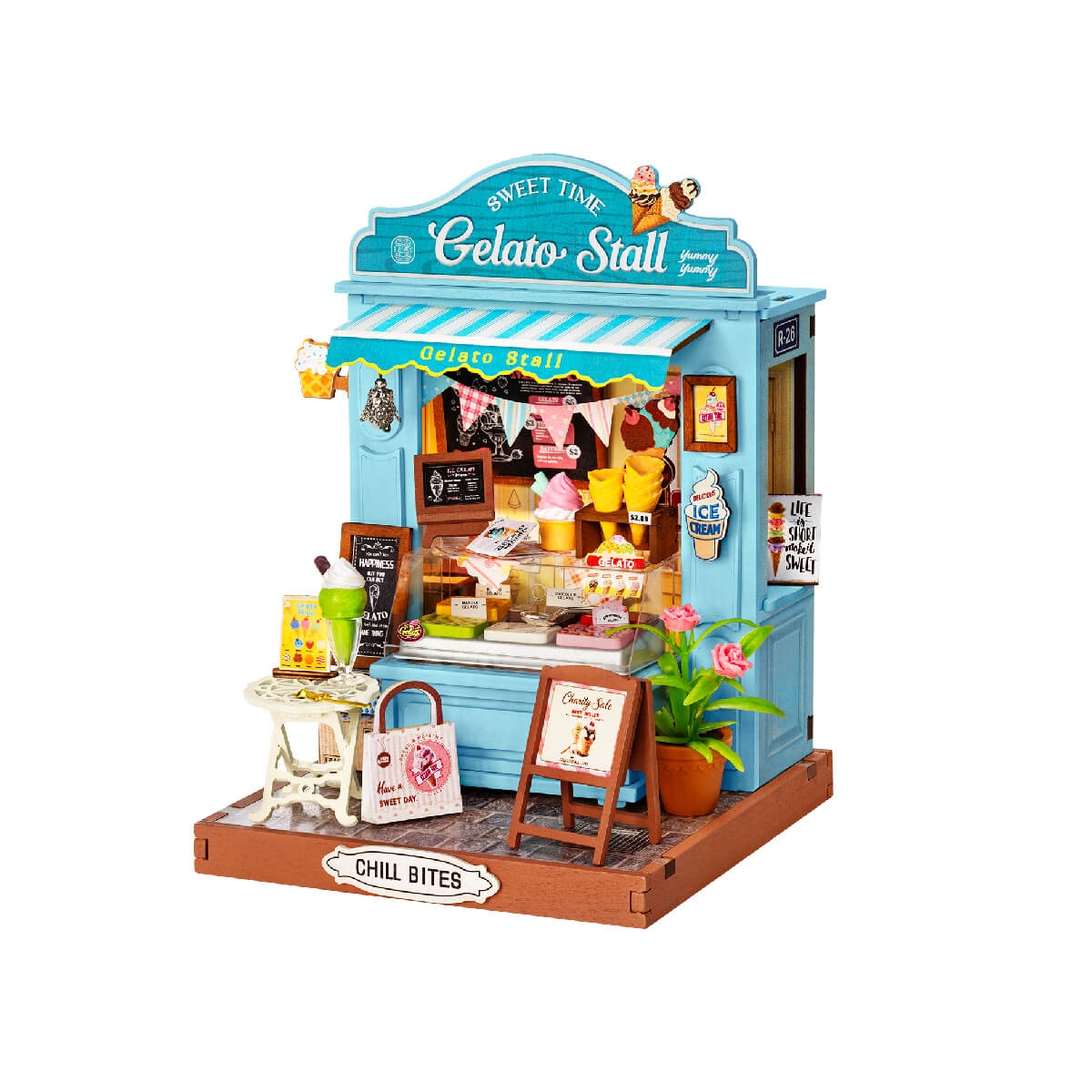 Armable Mini Tienda de Gelato 132pcs