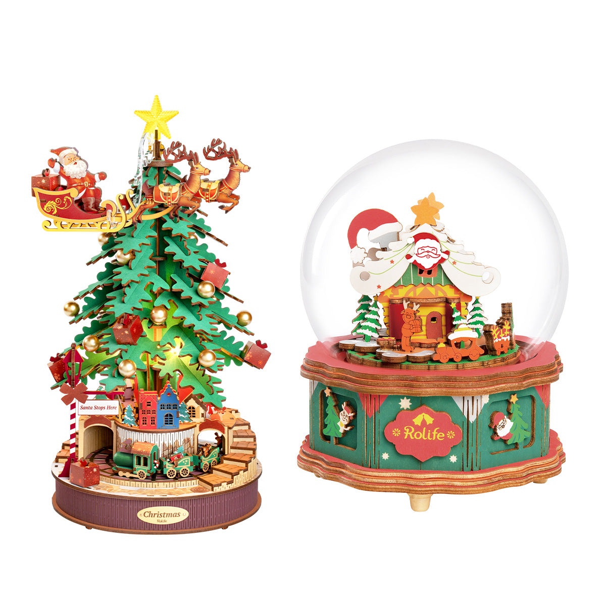 Armable Navideño Arbol de Melodias con Luz/sonido/movimiento 319pcs