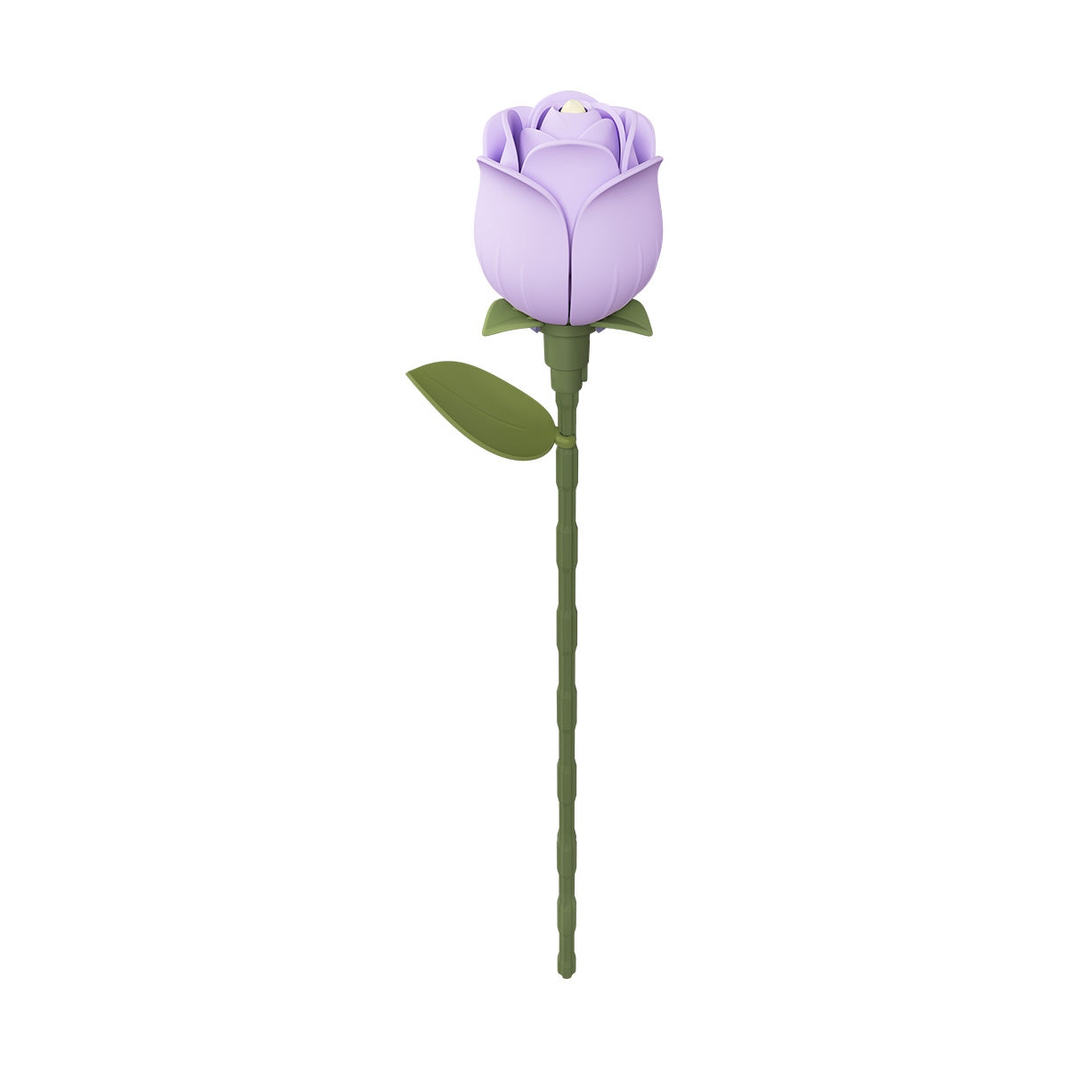 Flor Armable Rosa Lavanda de Plastico 37pcs