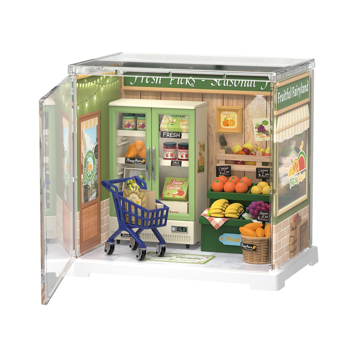 Mini Set Super Creator Fruteria Natural 79pcs con Acrilico