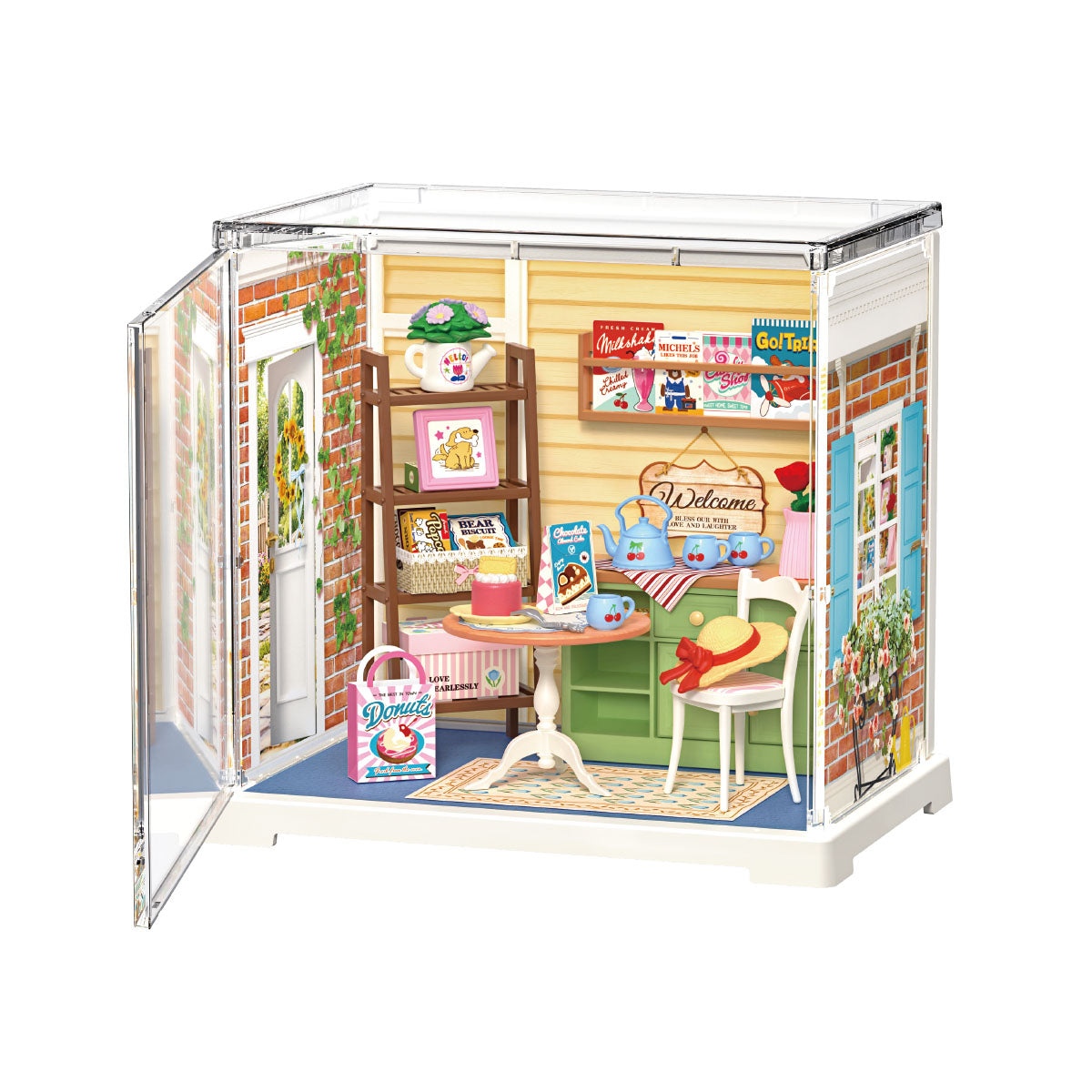 Mini Set Super Creator Portico/terraza Luz de Atardecer 62pcs con Acrilico