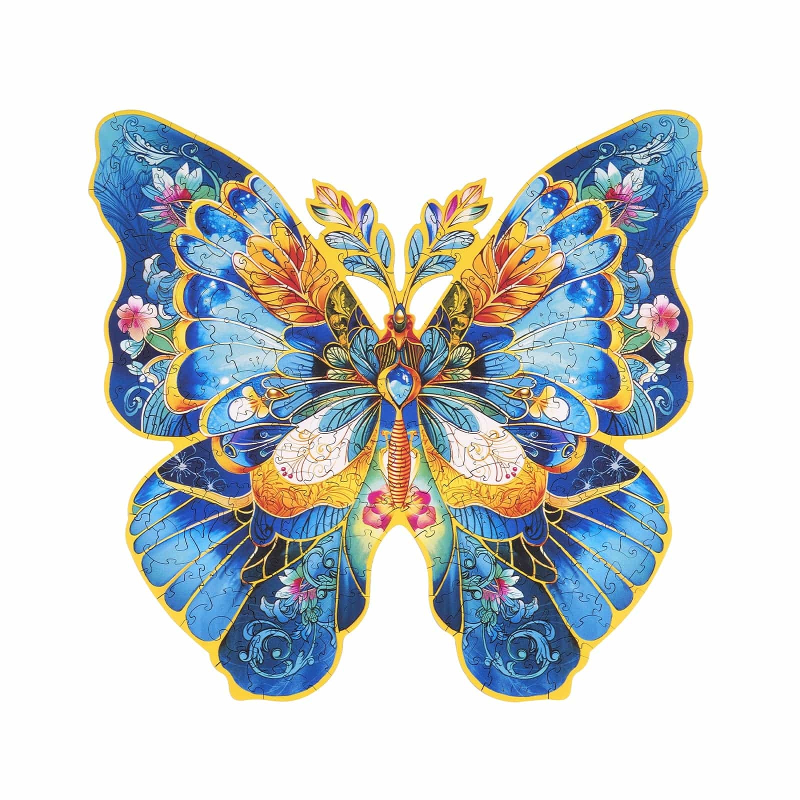 Rompecabezas de Madera con Forma de Mariposa Morpho Helena 200pcs