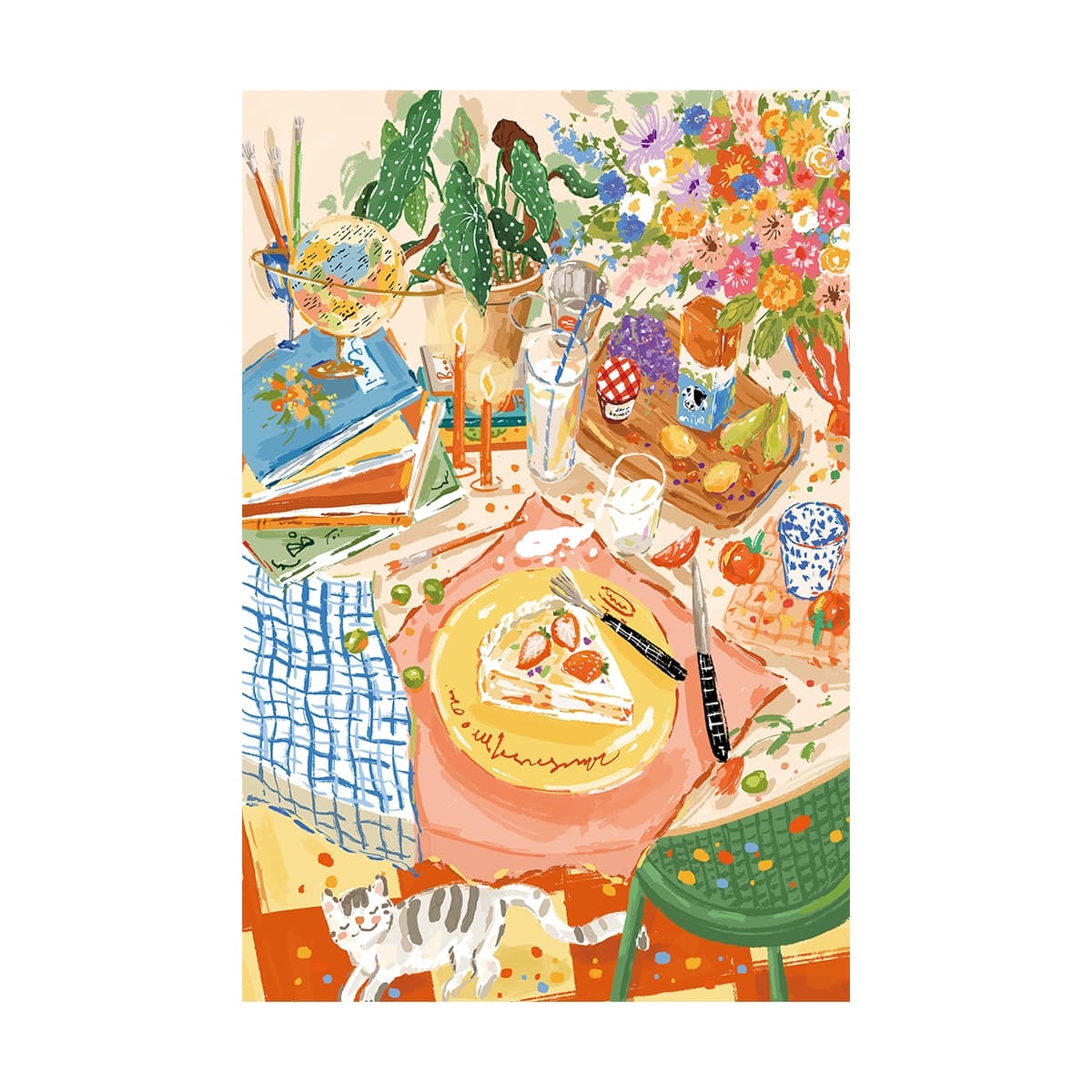 Rompecabezas Vacaciones Tranquilas Picnic 1000pcs Joypiece