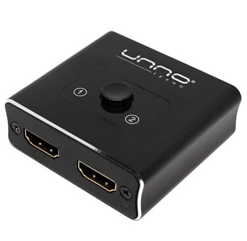 Unno Tekno Switch Bidireccional HDMI 2 En 1 – HB1201BK