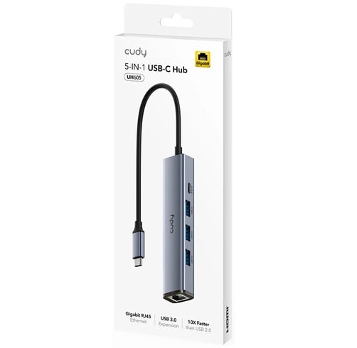 Hub Cudy USB-C – 5 En 1 – UH605