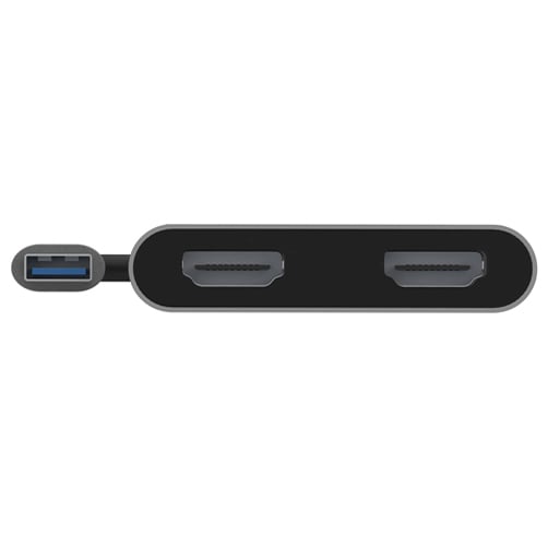 Adaptador UNNO TEKNO USB A DOBLE HDMI – HB1102GY — vista 3
